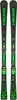 A pair of black and green skis with bindings, presented upright against a white background. Náhled obrázku produktu