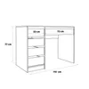 Idohome - Schreibtisch mit Schubladen BELLA 110x77x55 cm Produktbild-Vorschau 11