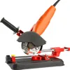 A close-up studio shot of a metal cutting stand with an angle grinder attached. Anteprima dell’immagine prodotto