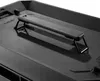 A close-up view of the handle and lid of a black toolbox. Anteprima dell’immagine prodotto