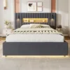 Postel okwish 140x200 s nočními lampičkami a úložným Náhled obrázku produktu 2