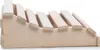 A wooden headrest for a sauna, shown from the side. Produktbild-Vorschau