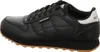 A side view of a black SKECHERS sports shoe with a tan sole. Produktbild-Vorschau