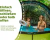 Two children playing in a pool with a cover. Produktbild-Vorschau