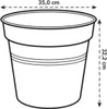 Kvetináč Green Basics - zelený list 35 cm Náhľad obrázku produktu 7