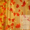 Lichterkette Herbst, Herbstdeko 100LED Ahornblätter Produktbild-Vorschau 4
