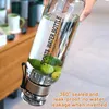 Trinkflasche Glas 1L mit Neoprenhülle, Glasflasche mit Produktbild-Vorschau 5