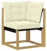vidaXL Outdoor-Sofagarnitur mit Kissen 5 pcs Weiß und Creme Produktbild-Vorschau 6