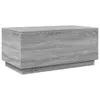 vidaXL Couchtisch mit LED-Leuchten Grau Sonoma 90x50x40 cm Produktbild-Vorschau 3