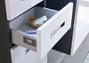 Hochschrank - Weiß Hochglanz - Grau - B 38 cm - 2 Türen - 1 Produktbild-Vorschau 5
