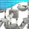 NYVI Katzen Kratzbaum Figaro 102 cm groß grau - Deluxe Produktbild-Vorschau 5