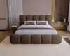 Lit rembourré BESILIO 160 x 200 Bouclé Boston – Lit avec Voir les images du produit 2