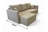 Ecksofa PISA Nordelo 146×220×90 cm universell L/R, Produktbild-Vorschau 6