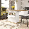 A dining table with storage in a modern kitchen setting. Produktbild-Vorschau