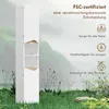 HOMCOM Úzká vysoká koupelnová skříňka se 2 dvířky a 2 Náhled obrázku produktu 7