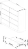 SAVRILA Kommode weiß, 8 Schubladen, 120 cm breit, 99 cm Produktbild-Vorschau 7