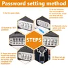 Vorhängeschloss Mit Zahlencode 4 Stellig, 53 Mm Gehäuse Produktbild-Vorschau 4