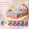 INONEFT Kinderbed, gestoffeerd bed 90x190 cm, prinsessenbed Productafbeelding-voorbeeld 4