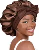 INF Cappello da notte con comoda tesa e fiocco Marrone Anteprima dell’immagine prodotto 1