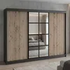 Schwebetürenschrank, 3-türig Schrank mit 4 Schubladen, und Produktbild-Vorschau 1