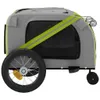 vidaXL Cani da Rimorchio per Biciclette Verde e Nero Anteprima dell’immagine prodotto 6