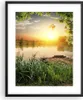 Gerahmtes Poster - Schwarzer Rahmen - Brücke See - 40x50 cm Produktbild-Vorschau 1