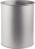DURABLE Papierkorb Metall 15L rund, 330123 silber Produktbild-Vorschau 3