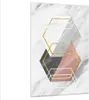 Bilder auf glas - Einteilig - Zahlen Weiß Golden - 80x120cm Produktbild-Vorschau 1