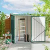 Outsunny Gerätehaus Metall, Pultdach, Abschließbare Tür, Produktbild-Vorschau 2