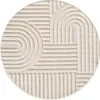 A circular rug with a geometric pattern. Podgląd zdjęcia produktu