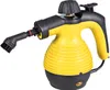 A yellow and black handheld steam cleaner with an attached brush nozzle, set against a white background. Anteprima dell’immagine prodotto