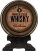 A product shot of a whisky barrel with branding. Produktbild-Vorschau