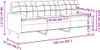 Sofa 3-Sitzer mit Zierkissen Hellgrau 210 cm Stoff Produktbild-Vorschau 7