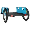 vidaXL Rimorchio per bicicletta blu Tessuto Oxford e ferro Anteprima dell’immagine prodotto 7