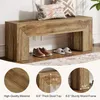 Tribesigns: Panca d'ingresso in legno, stile rustico, alta Anteprima dell’immagine prodotto 7