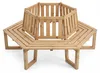 Baumbank 360° 6-Eckig aus Tannenholz, ca. 205 x 178 x 90 cm Produktbild-Vorschau 2
