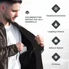 PAULGOS Giacca in pelle da uomo Giacca di transizione in Anteprima dell’immagine prodotto 4