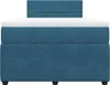 vidaXL Boxspringbett mit Matratze Blau 120x200 cm Samt Produktbild-Vorschau 6