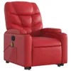 vidaXL Massagesessel mit Aufstehhilfe Elektrisch Rot Produktbild-Vorschau 4