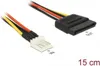 DELOCK Stromkabel SATA 15Pin -> Floppy 4Pin St/St 0,15m Náhled obrázku produktu 2