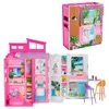 Barbie -Ferien-Puppenhaus mit -Puppe, 4 Spielbereichen und Produktbild-Vorschau 12