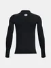 Under Armour Ua Hg Armor Mock Ls-Schwarzes T-Shirt Produktbild-Vorschau 2