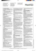 An instruction manual page for a cleaning product, with text in multiple languages and sections for different cleaning products. Produktbild-Vorschau
