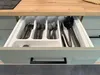 Besteckeinsatz für 50 cm Schubkästen - Weiß Kunststoff Produktbild-Vorschau 5