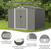 GOPLUS Gerätehaus mit Fundament,4,74 ㎡, 8,59 m³ Produktbild-Vorschau 2