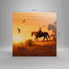 Bild auf Leinwand - Leinwandbild - Pferd Cowboy Bauernhof Produktbild-Vorschau 3