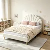 INONEFT Lit rembourré 140x200 cm avec tête de lit en forme Voir les images du produit 1