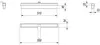 Technical drawing with dimensions for a biokamin container. Anteprima dell’immagine prodotto
