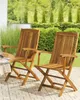 BELIANI Gartenstühle 2er Set Hellbraun Akazienholz mit Produktbild-Vorschau 2