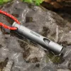 Ultraleichte Titan-Notfallpfeife mit Cord Outdoor Survival Produktbild-Vorschau 6